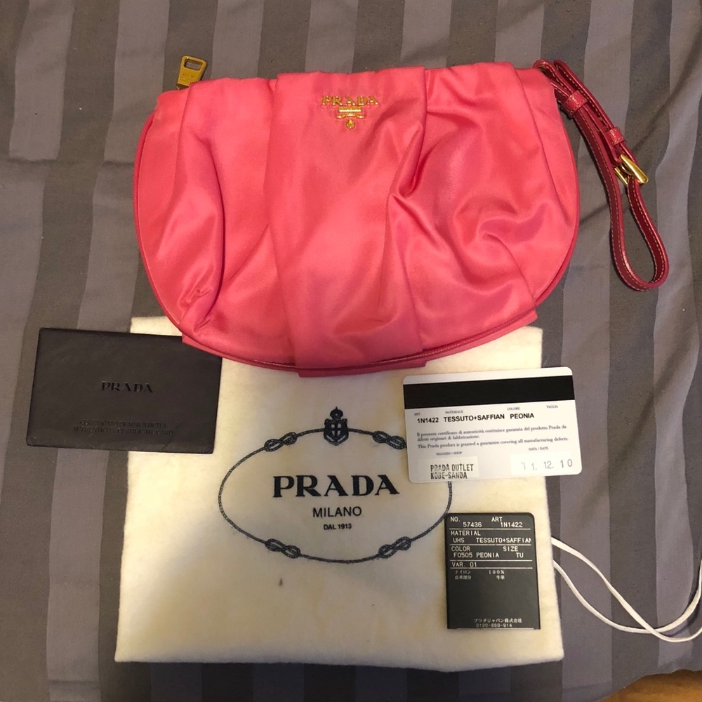Prada wristlet bag